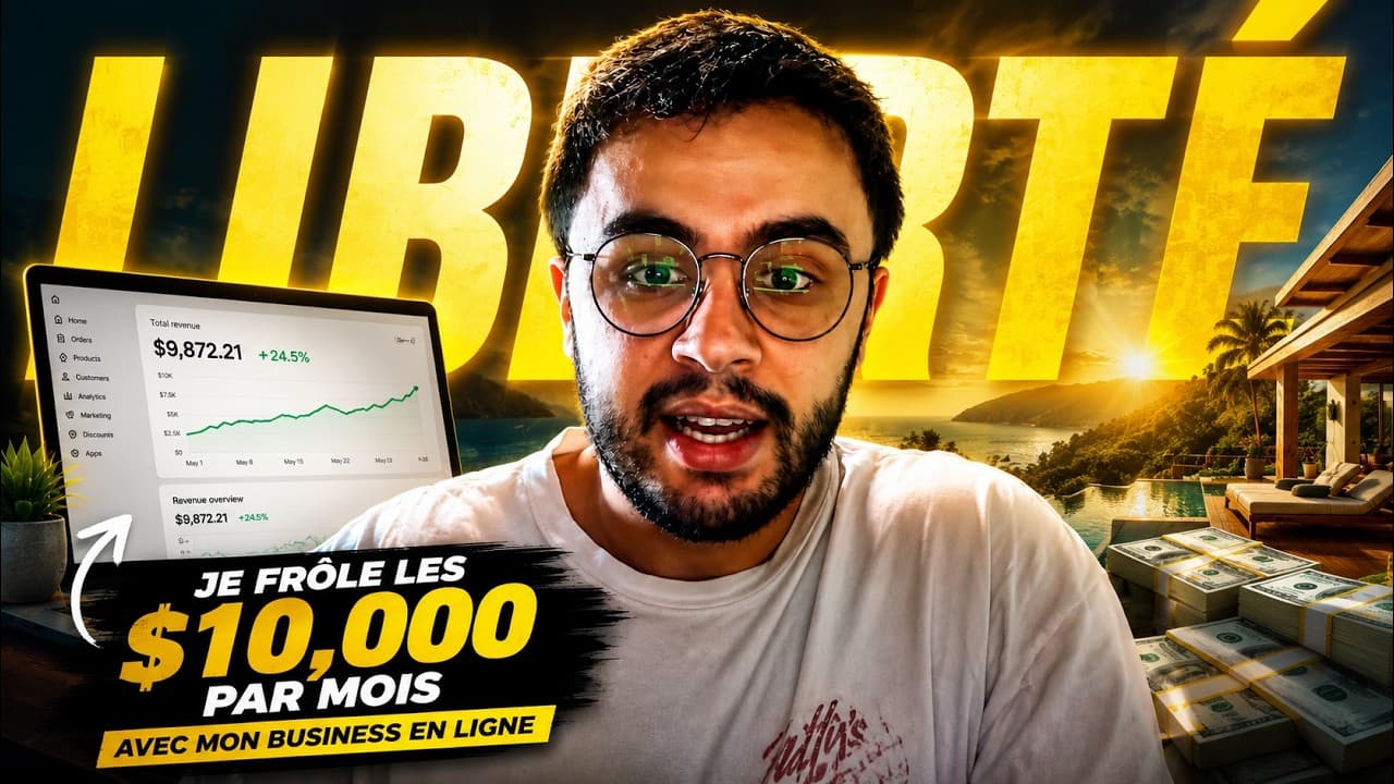 Je frôle les $10 000 de CA par mois avec mon business en ligne