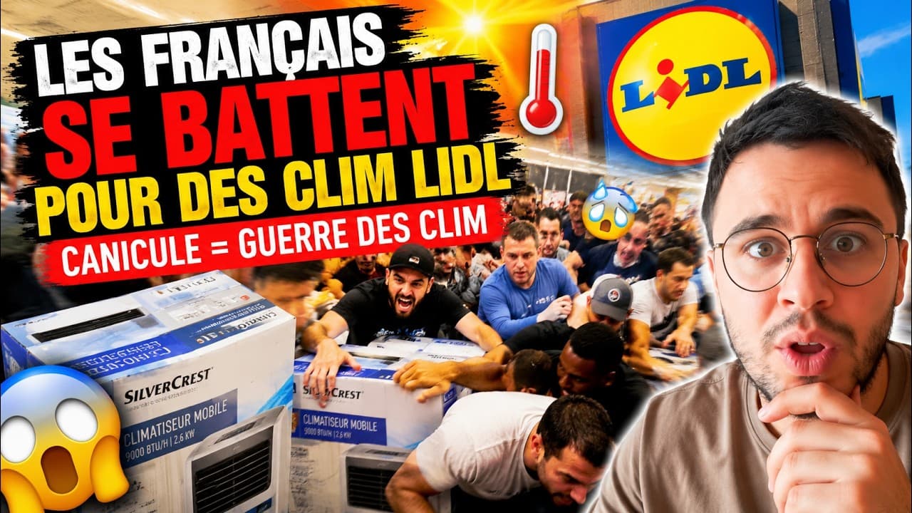 Les Français se battent pour des climatiseurs LIDL